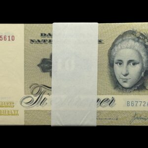 Bundt "10 stk" 10 kroner 1977 B6, Valuer/Sunesen, Nr. 3545610-19, Sieg 139, DOP 148, Pick 48, Kva. 0