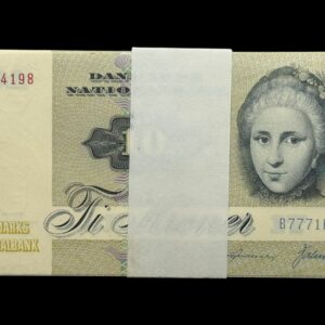 Bundt "10 stk" 10 kroner 1977 B7, Valuer/Svend Andersen, Nr. 8454198-207, Sieg 139, DOP 148, Pick 48, Kva. 0