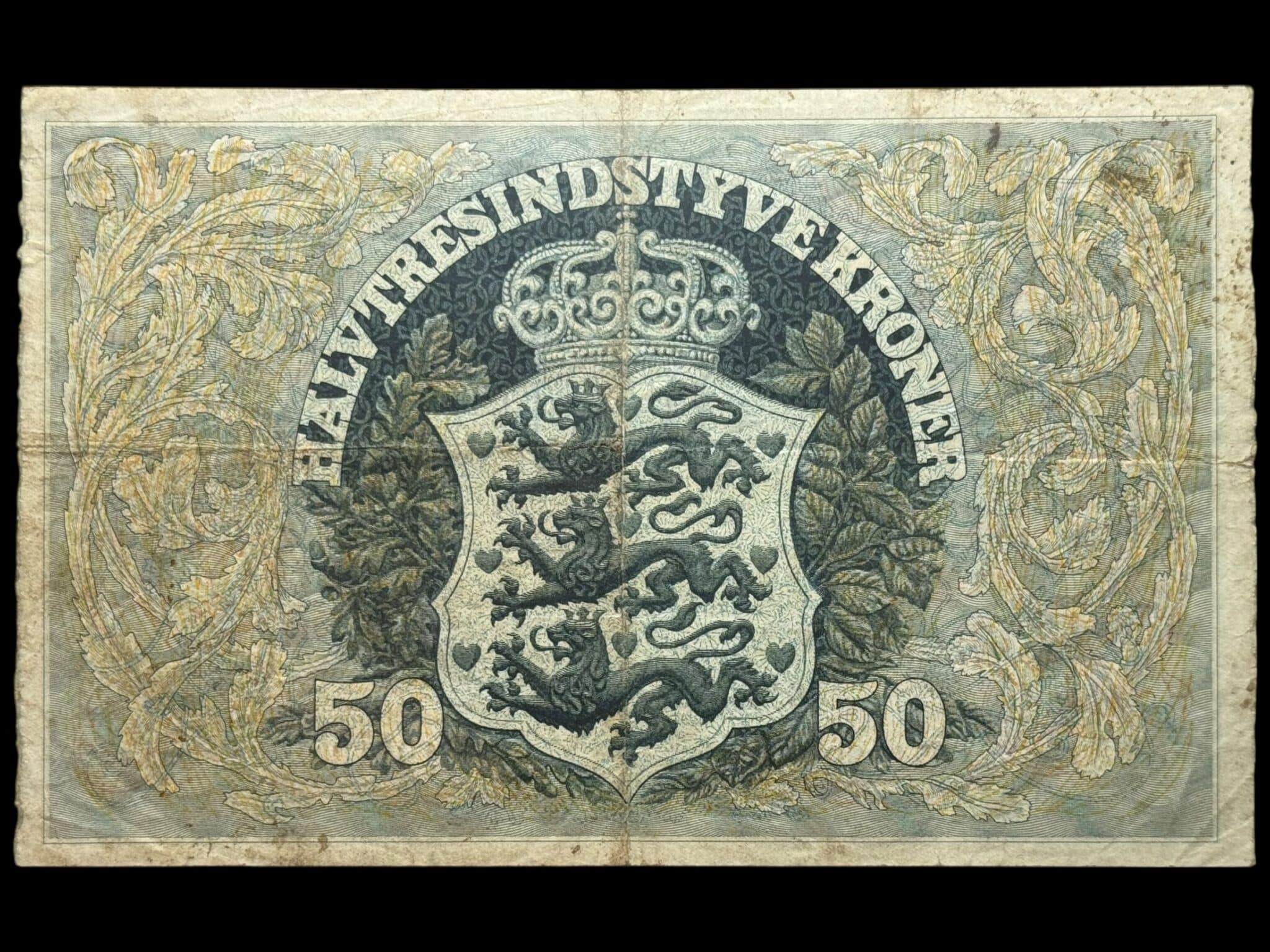 50 kroner 1930, V.Lange/Pugh, Nr. 1951069, Sieg 107, DOP 120, Pick 27, Kva. 1-1+ - Image 2