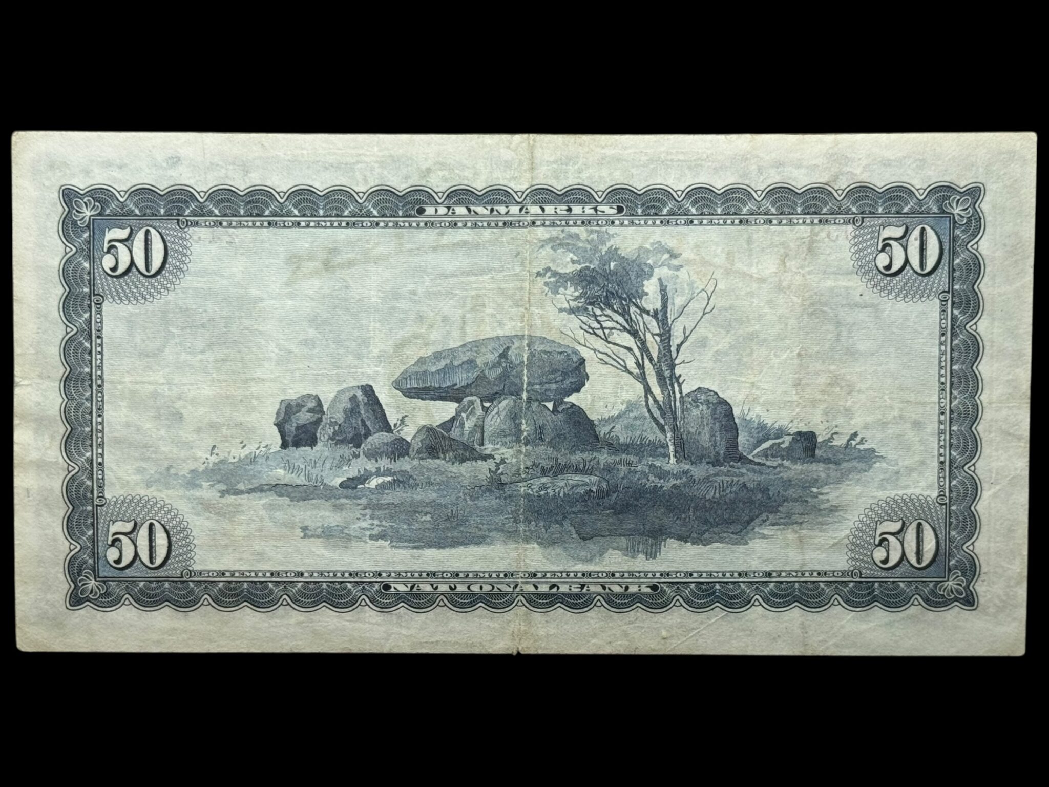 50 kroner 1956 A1 0J, Riim/Haugen Johansen, Nr. 2136138, Sieg 134, DOP 143, Pick 45, Kva. 1+-1 - Image 2