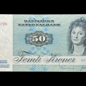 50 kroner 1972 A0, Valuer/Sunesen, Nr. 3113726, Sieg 141, DOP 150, Pick 50, Kva. 0
