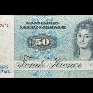 50 kroner 1972 A0, Valuer/Hoffmeyer, Nr. 2192404, Sieg 141, DOP 150, Pick 50, Kva. 0