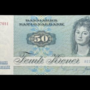 50 kroner 1979 A6, Valuer/Sunesen, Nr. 5047651, Sieg 141, DOP 150, Pick 50, Kva. 0