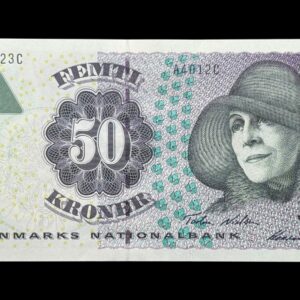 50 kroner 2001 A4, Heering/Torben Nielsen, Nr. 805623C, Sieg 146, DOP 155, Pick 55, Kva. 0