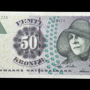 50 kroner 2001 A5, Heering/Torben Nielsen, Nr. 967822A, Sieg 146, DOP 155, Pick 55, Kva. 0