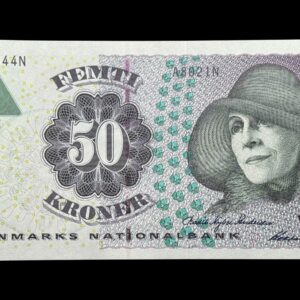 50 kroner 2002 A8, Heering/Bodil Nyboe Andersen, Nr. 024944H-45A, Sieg 146, DOP 155, Pick 55, Kva. 0 "Modelfoto"