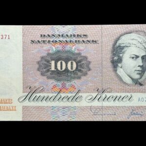 100 kroner 1972 A0, Valuer/Sunesen, Nr. 3547371, Sieg 142, DOP 151, Pick 51, Kva. 01