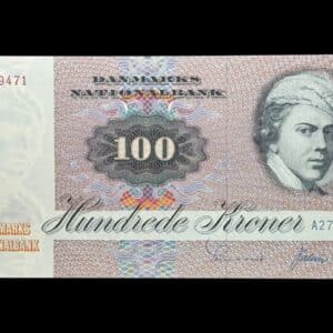 100 kroner 1972 A2, Valuer/Sunesen, Nr. 2859471, Sieg 142, DOP 151, Pick 51, Kva. 0