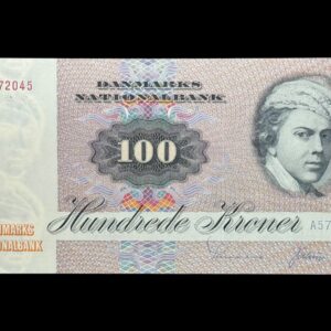 100 kroner 1975 A5, Valuer/Sunesen, Nr. 3372045, Sieg 142, DOP 151, Pick 51, Kva. 0