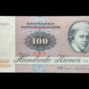 100 kroner 1981 C0, Billestrup/Hoffmeyer, Nr. 4089423, Sieg 142, DOP 151, Pick 51, Kva. 0