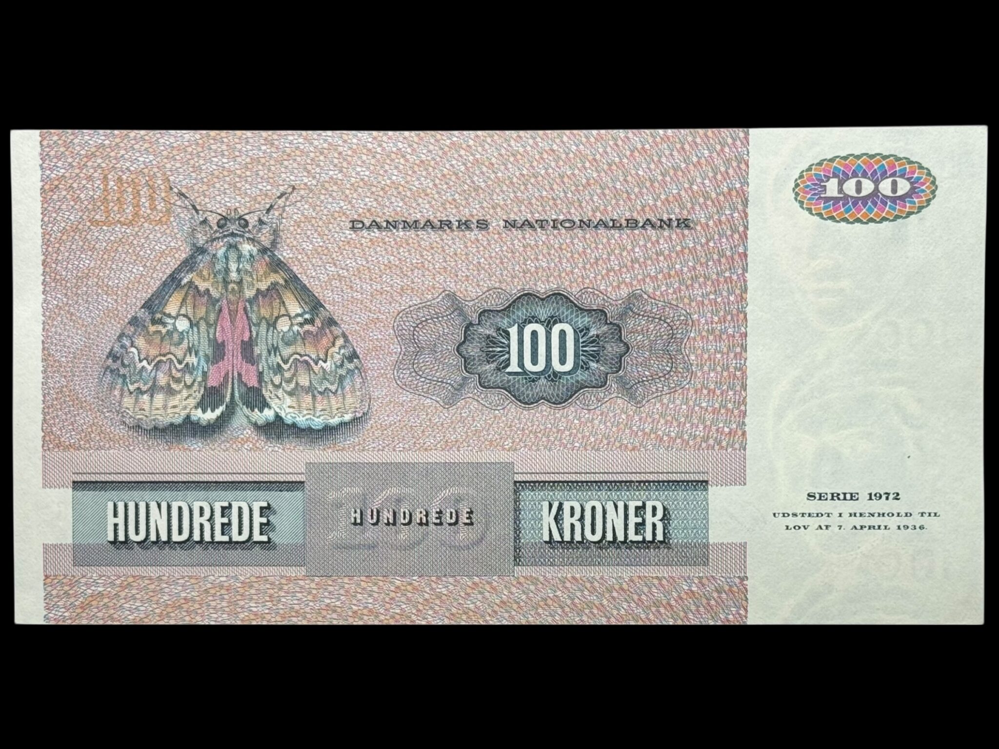 100 kroner 1983 C3, Billestrup/O. Thomasen, Nr. 0777751, Sieg 142, DOP 151, Pick 51, Kva. 0 - Image 2