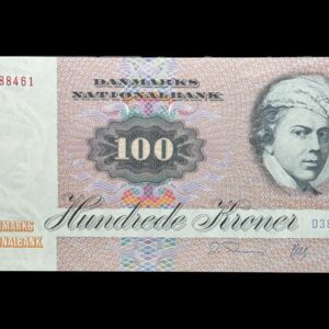 100 kroner 1987 D3, Herly/O. Thomasen, Nr. 1388461, Sieg 142, DOP 151, Pick 51, Kva. 0