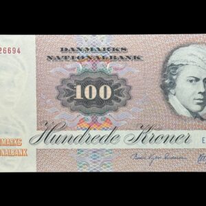 100 kroner 1993 E3, Herly/Bodil Nyboe Andersen, Nr. 5326694, Sieg 142, DOP 151, Pick 51, Kva. 0