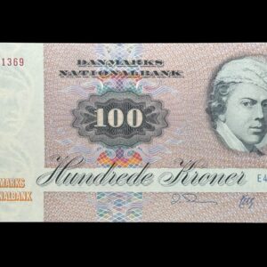 100 kroner 1993 E4, Herly/O. Thomasen, Nr. 3301369, Sieg 142, DOP 151, Pick 51, Kva. 0