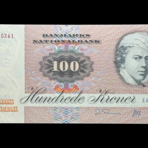 100 kroner 1993 E4, Herly/O. Thomasen, Nr. 3740241, Sieg 142, DOP 151, Pick 51, Kva. 0