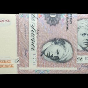 Bundt "10 stk" 100 kroner 1979 B3, Herly/Svend Andersen, Nr. 1549756-65, Sieg 142, DOP 151, Pick 51, Kva. 0 "Sjældent udbudt"