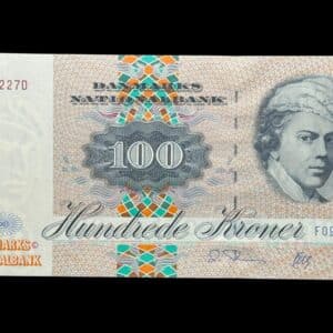 100 kroner 1994 F0, Herly/O. Thomasen, Nr. 463228D, Sieg 143, DOP 154, Pick 54, Kva. 0