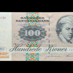 100 kroner 1995 F3, Heering/Jens Thomsen, Nr. 531410H, Sieg 143, DOP 154, Pick 54, Kva. 0