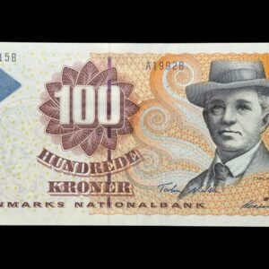 100 kroner 1999 A1, Heering/Torben Nielsen, Nr. 427815B, Sieg 147, Pick 56, Kva. 0