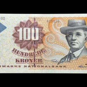 100 kroner 1999 A1, Heering/Torben Nielsen, Nr. 417190D, Sieg 147, Pick 56, Kva. 0