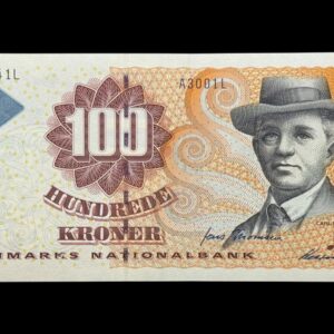 100 kroner 2000 A3, Heering/Jens Thomsen, Nr. 068341L, Sieg 147, Pick 56, Kva. 0