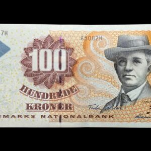 100 kroner 2000 A5, Heering/Torben Nielsen, Nr. 518857C-H, Sieg 147, Pick 56, Kva. 0 "Modelfoto"