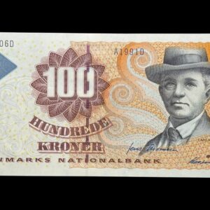 100 kroner 1999 A1, Heering/Jens Thomsen, Nr. 286806D, Sieg 147, Pick 56, Kva. 0