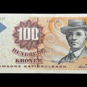 100 kroner 2001 A6, Heering/Bodil Nyboe Andersen, Nr. 314351F, Sieg 147, Pick 56, Kva. 0