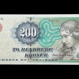 200 kroner 1997 A0, Heering/Bodil Nyboe Andersen, Nr. 120418L, Sieg 148, Pick 57, Kva. 0