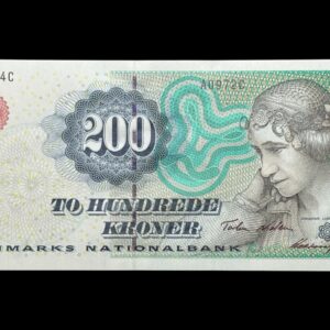 200 kroner 1997 A0, Heering/Torben Nielsen, Nr. 142784C, Sieg 148, Pick 57, Kva. 0