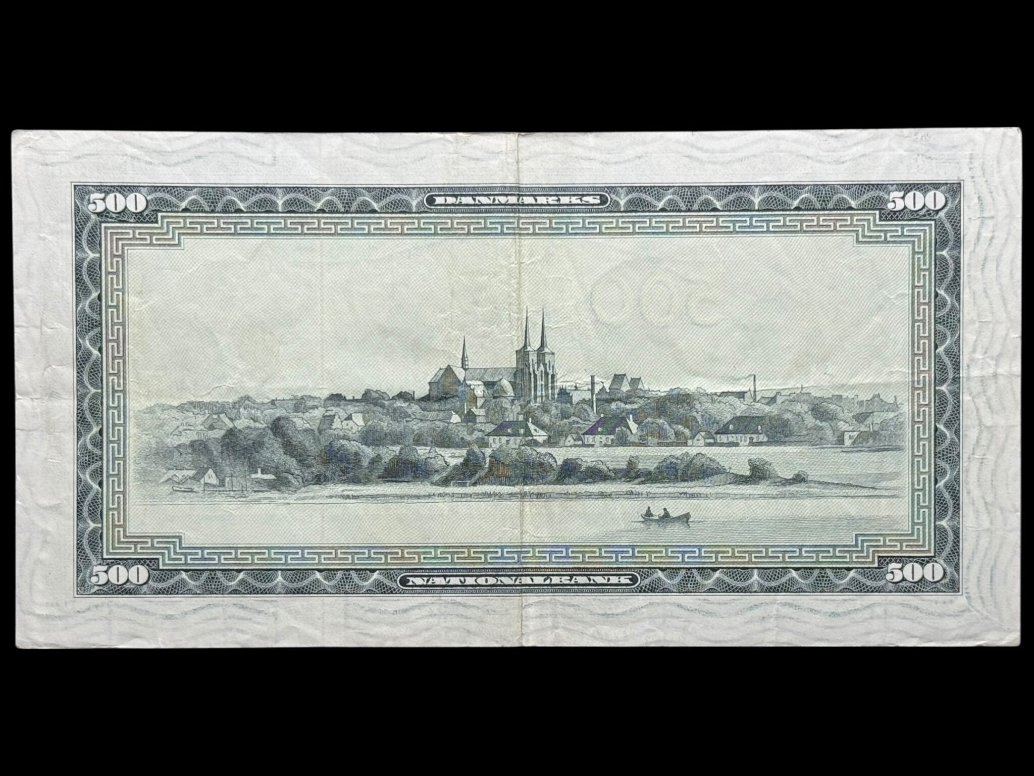 500 kroner 1967 A0 0J, Riim/Hoffmeyer, Nr. 8468878, Sieg 138, DOP 147, Pick 47, Kva. 1-1+ - Image 2