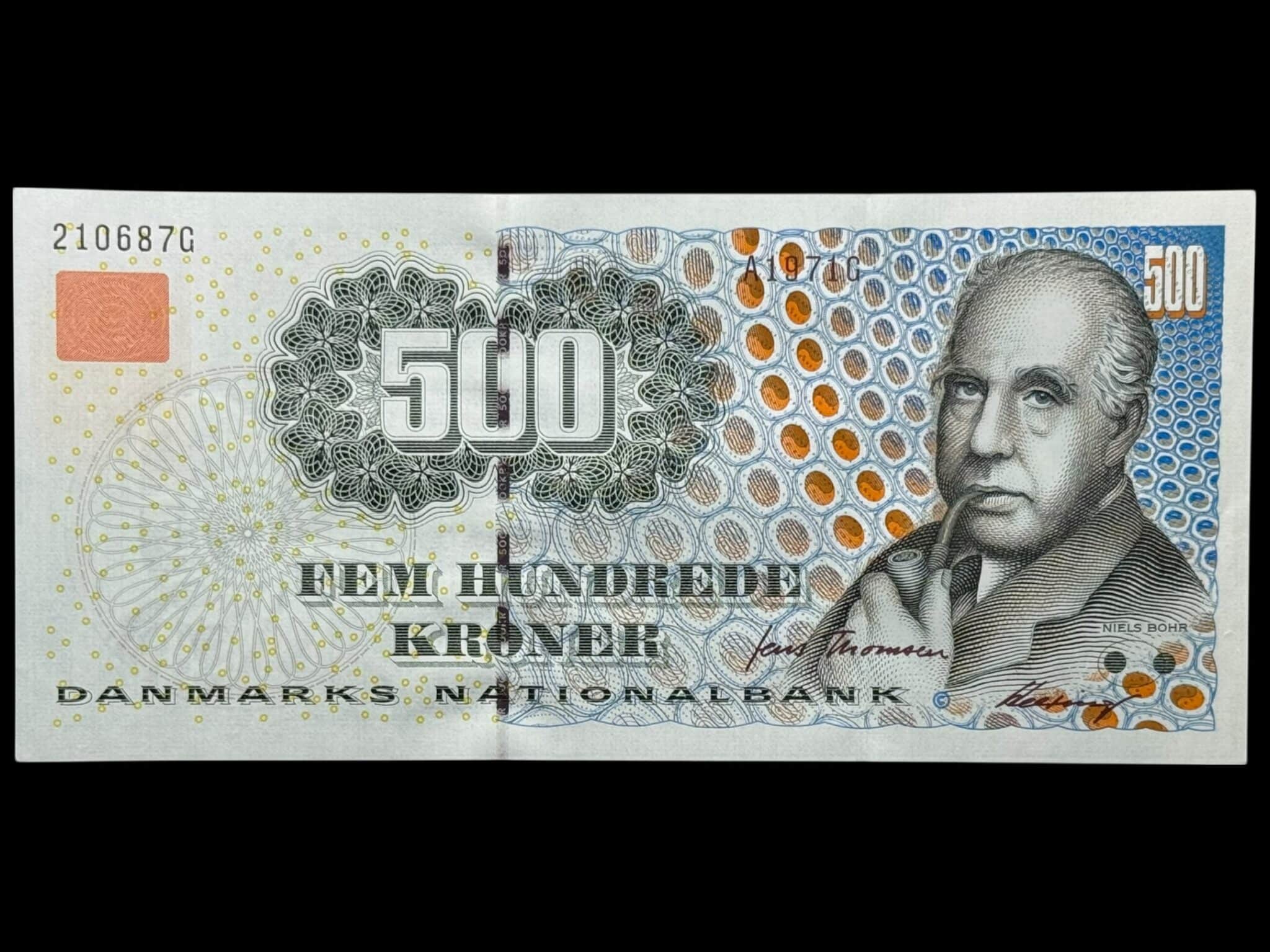 500 kroner 1997 A1, Heering/Jens Thomsen, Nr. 210687F-G, Sieg 149, DOP 158, Pick 58, Kva. 0 "Modelfoto"