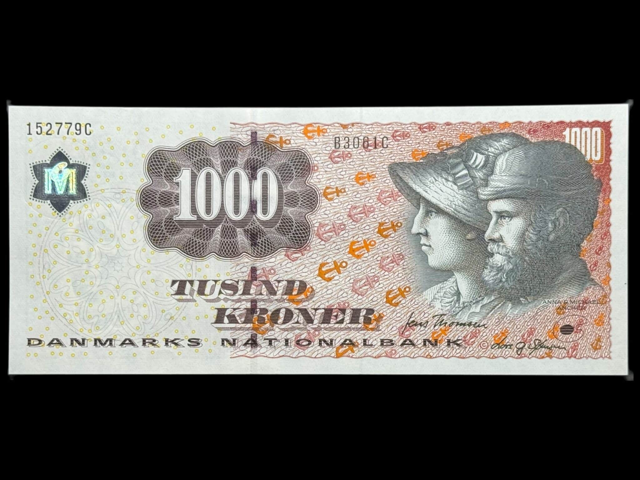 1000 kroner 2006 B3, Lars G. Sørensen/Jens Thomsen, Nr. 152779C, Sieg 155, DOP 164, Pick 64, Kva. 0