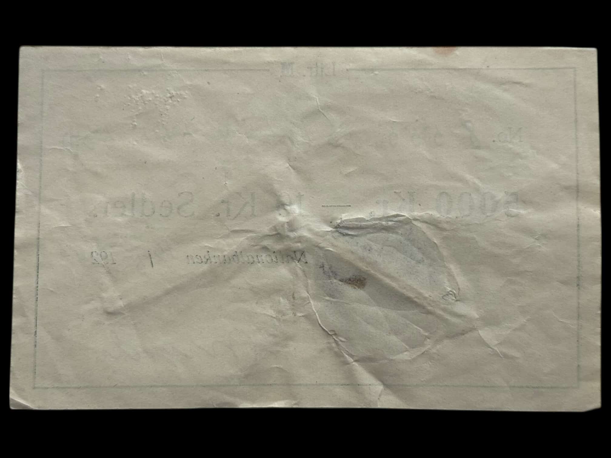 10 kroner 1927 M, Nr. 8555000-8555500, Sieg 103, DOP 114, Pick 21, Kva. 01 "Sjælden topseddel for et bundt på 500 stk" - Image 2