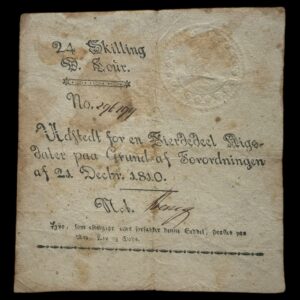 24 skilling 1810, Nr. 296299, Sieg 46, DOP 49, Pick A42, Kva. 1