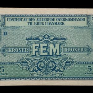 Den Allierede Overkommando, 5 kroner 1945, Sieg M9, Pick M3, Kva. 01