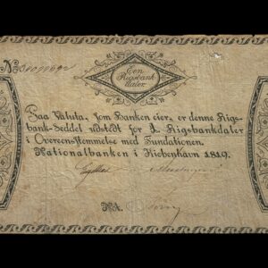 1 Rigsbankdaler 1819, Nr. 4077692, Sieg 70, Pick A53, DOP 63, Kva. 1-1+