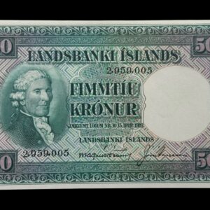 Island, 50 kronur 1948, Nr. 2959005, Sieg 38, Pick 34, Kva. 0