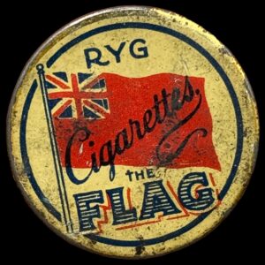 Postskillemønt, 10 øre FLAG, Grøn baggrund, Kva. 1+-01