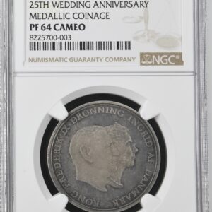 1960 Ministereksemplar, Uden Værdiangivelse, Sieg 12, Kun lavet i 250 eksemplar, Kva. Proof, Graderet PF 64 CAMEO af NGC