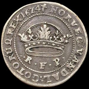 1624, krone, Chr.IV, Sieg 86, Hede 127, Kva. 1-1+