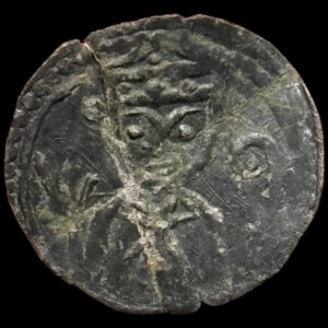 Knud VI, Penning, 1182 - 1202, Roskilde, Hbg. 12, Hbg. auk. 1546, 0.75 g, 1-1+ limet sammen.