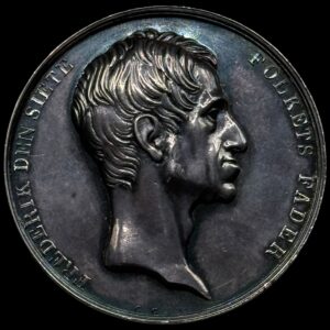 Sølvmedalje, Frederik VI., 1808-1839 medalje 1833, 19,07 g. C. Christensen, Bersøe 110, Kva. 0-01 Medaljeprægskarakter