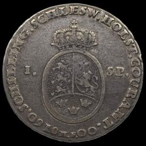 1800 MF, speciedaler, Slesvig Holstein, Chr.VII, Sieg 45.5, Hede 39E, Kva. 1-1+