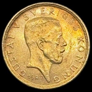 Sverige, 5 kronor 1920, Oskar II, SM 2, KM 797, Kva. 01