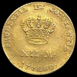 1760 VH, Kurant dukat / 12 mark, Fre.V, Sieg 21.3, Hede 22C, Kva. 1+-01