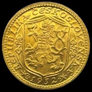 Czechoslovak Republic / Tjekkoslovakiet, Dukat 1932, KM 8, Fr 2, Kva. 0-01