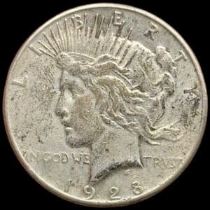 USA, Peace dollar 1928 S, KM 150, Kva. 1+