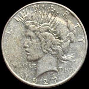 USA, Peace dollar 1927 S, KM 150, Kva. 01