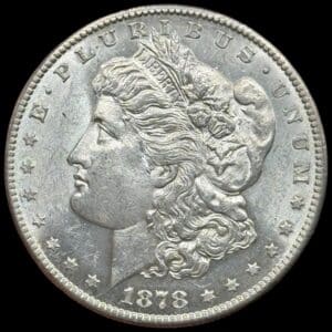 USA, Morgan dollar 1878 S, KM 110, Kva. 0-01 "Medaljeprægskarakter"
